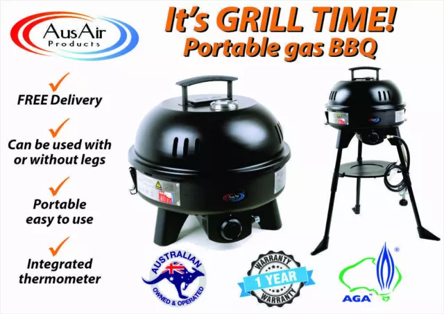 Gas BBQ Grill Outdoor Camping Cooker Single Burner Portable LPG**