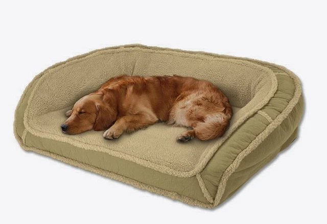Orvis Memory Foam Fleece Lined Deep Dish Dog Bed SMALL Cozy Pet Loden Green NEW 3
