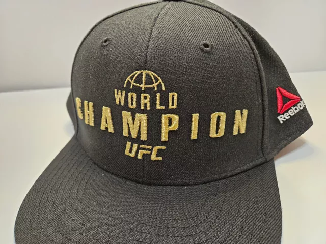 Reebok Snapback -  UFC Base Cap - Black Crimson Suplimated Flat Brim Snapback