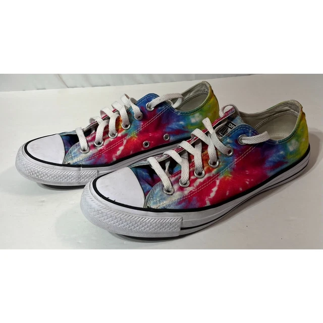 Converse All Star Chuck Taylor Women's Sz 8 Shoes Colorful Tie Dye Low Sneakers Converse All Star Chuck Taylor Women's Sz 8 Shoes Colorful Tie Dye Low Sneakers