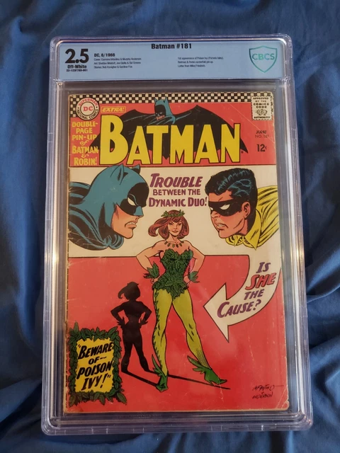 BATMAN #181 ~~ CBCS 2.5 ~~ 1st app. Poison Ivy!! ~~ 1966! not cgc DC Comics