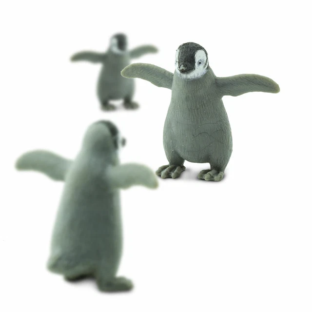Safari Ltd Emperor Penguin Chicks Lot Of 25 Good Luck Minis! #341322 1" Long New