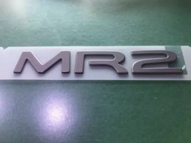 TOYOTA GENUINE OEM MR2 94-99 SW20 SW21 Grey Rear Center Emblem Badge