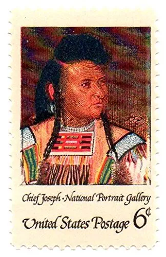 1968 American Indian Chief Joseph Single 6c Postage Stamp, Sc# 1364, MNH, OG