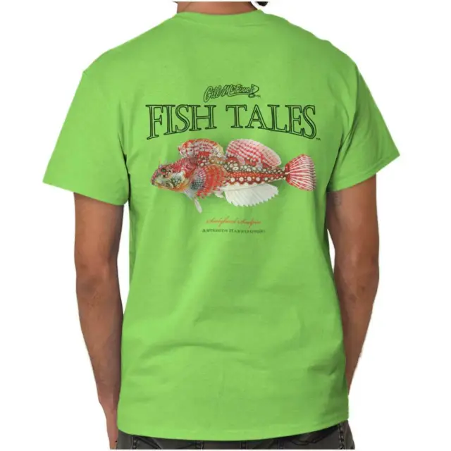 Gill McFinns Scalyhead Sculpin Fish Fishing Womens or Mens Crewneck T Shirt Tee