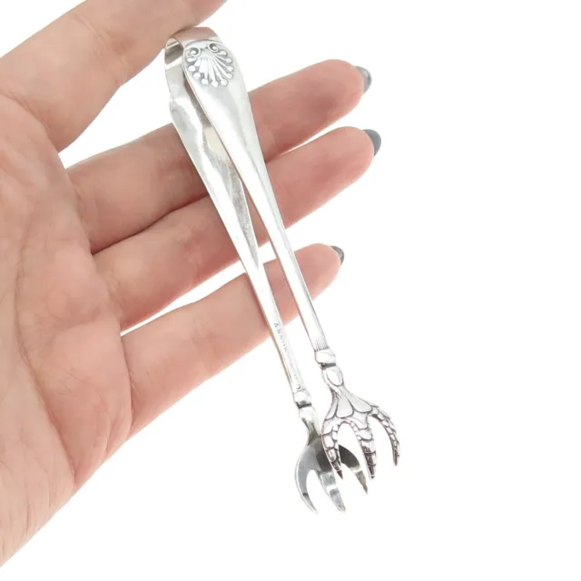 TOWLE 925 Sterling Silver Antique Victorian 1889-1890 Shell Sugar Tongs