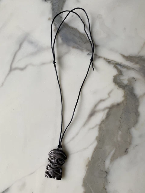 Collier Pendentif Ethnique Vintage Scooter Paris - Long Motifs Argenté