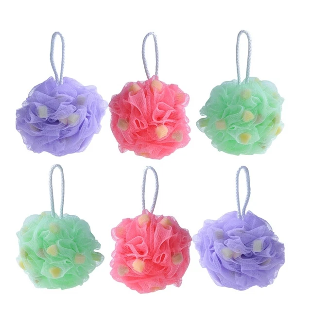 Sollbry Confezione Da 4 Spugne Da Bagno In Luffa Per Doccia, 30 G