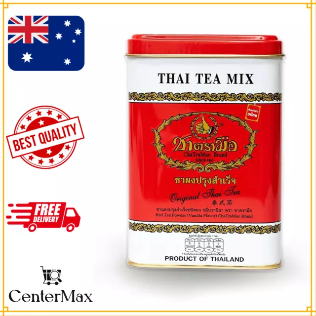 Chatramue Original Thai Tea Mix 50 Sachets Packed in Can, 200 g, Original