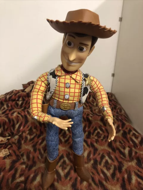 Disney Toy Story Woody  Pull String Doll Figure Thinkway Toy 15” Working