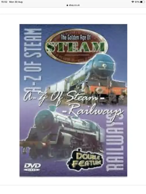 The Golden Age Of Steam - A-Z Of Steam / Railways (DVD, 2001)