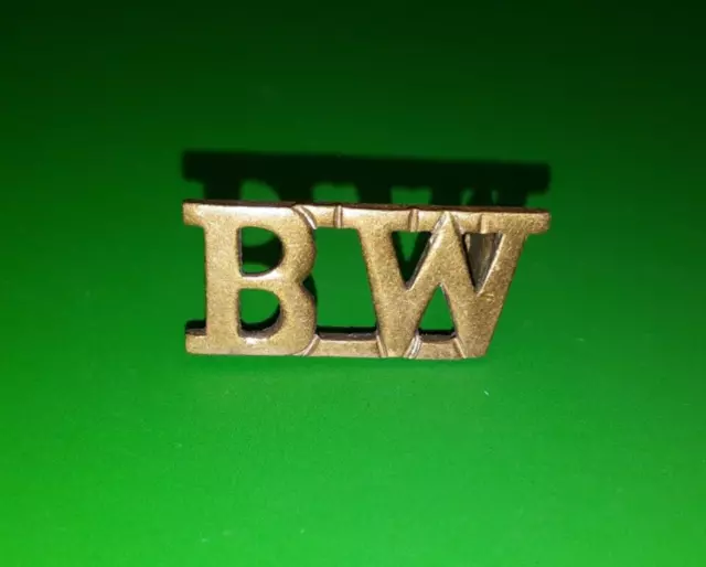 Ww2 The Royal Highlanders, The Black Watch, British Army Brass Shoulder Title