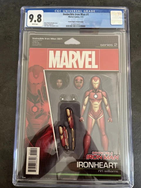 Invincible Iron Man # 1 CGC 9.8 Action Figure Variant Riri Williams Ironheart