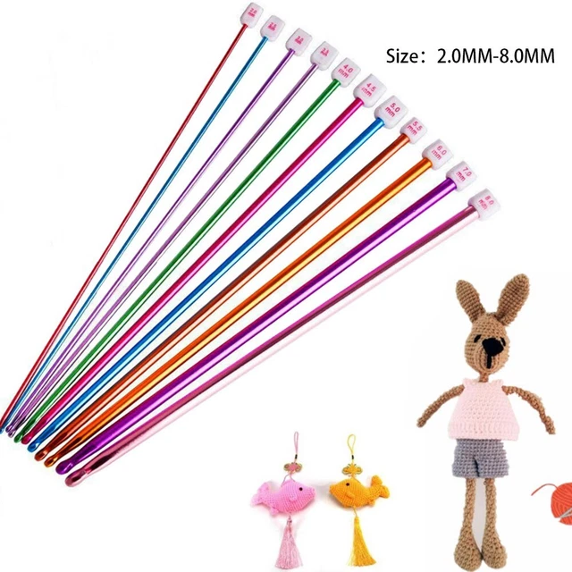 Juego de 11 alfileres afganos tunecinos de aluminio colores al azar