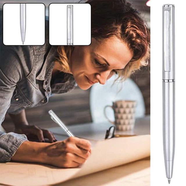 Mini Pocket-size Ballpoint Pen Metal Rotating Small η Pen Oil Cute Portable C2U3