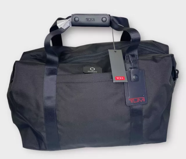 TUMI Travel Satchel Corporate Collection Double Ballistic Duffle Bag Nylon Black