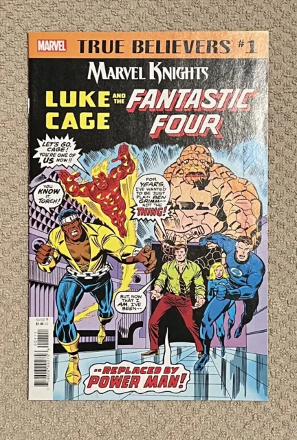 True Believers Luke Cage The Fantastic Four #1 Marvel Knights Comics NM+ 2018