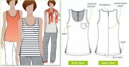 Style Arc Sewing Pattern Annies Cami  Sizes 18-30