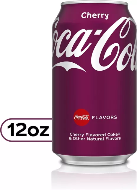 Coca Cola Cherry Cola 12 Fl/355 mL cans (pack of 12) USA Drink 2