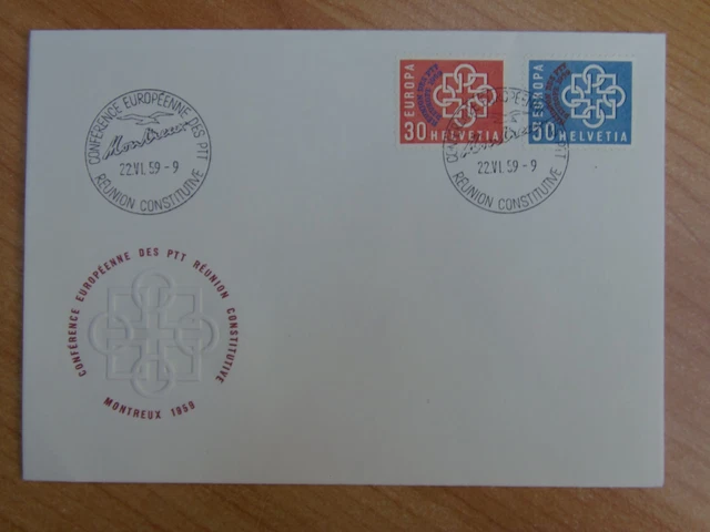 CEPT /EUROPA UNION - Ersttagsbrief/FDC Mi-Nr. Schweiz 681-682 Mitläufer M€ 30,00