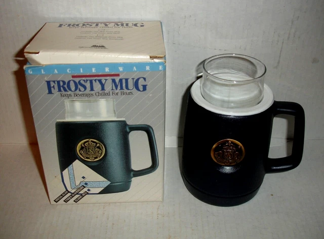 Taza De Colección Aislada Aislada Azul con Cresta en Caja Original