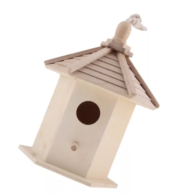 Casetta per uccellini in legno Casetta per nidi pensili con giardino di casa in