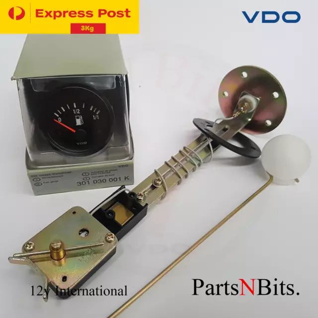 VDO 12v INTERNATIONAL 52mm FUEL GAUGE + SENDER AUTOMOTIVE 4WD BRAND NEW..!!