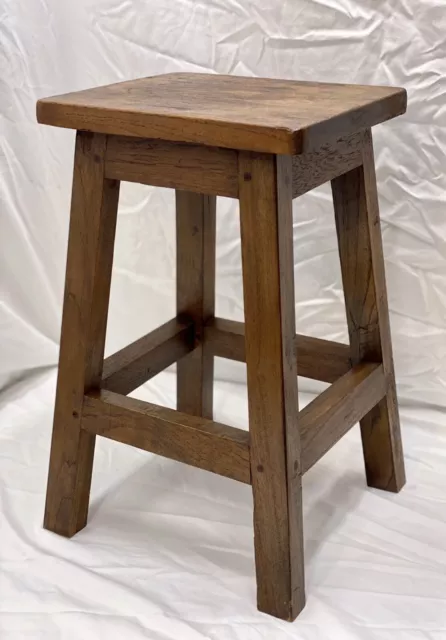 1999 David Smith & Company Wooden Stool. Handcrafted Furniture Old World Java 2