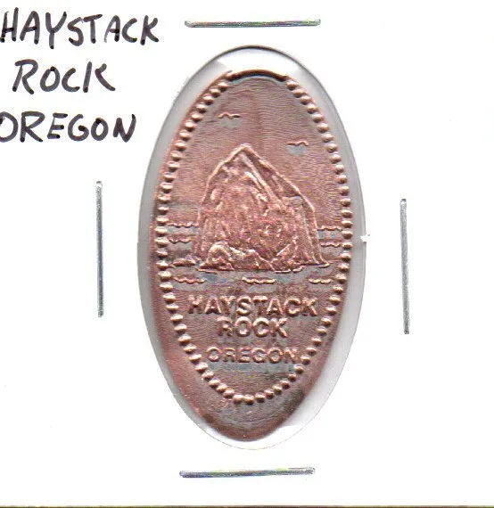 Haystack Rock Oregon Elongated Penny as pictured