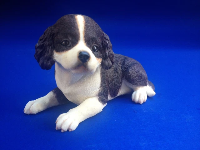 Ecollectible Doggie English Springer Spaniel Puppy Breed Figurine Pet Home Decor