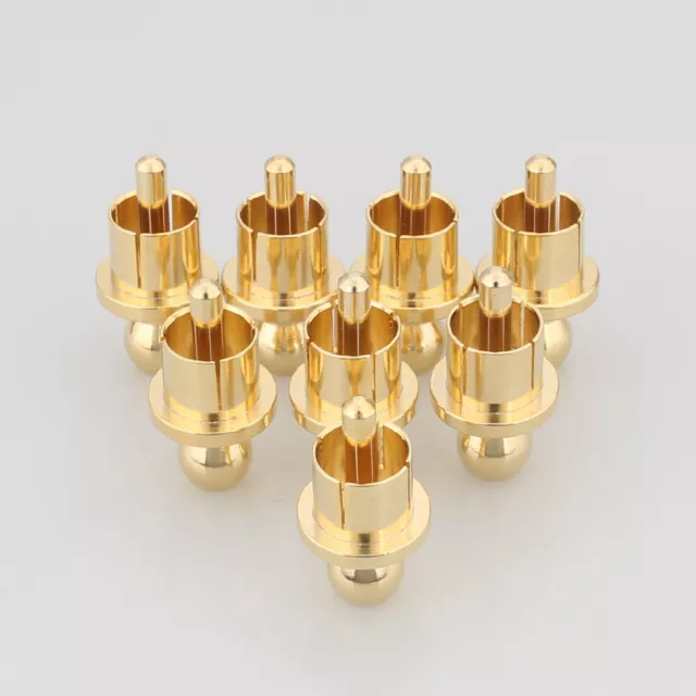 12 Pcs 24 K Gold Plated RCA Caps Short-Circuit Socket Plug Noise Stopper