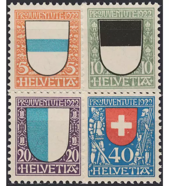 Schweiz Nr. 175-178 postfrisch **  Pro Juventute 1922