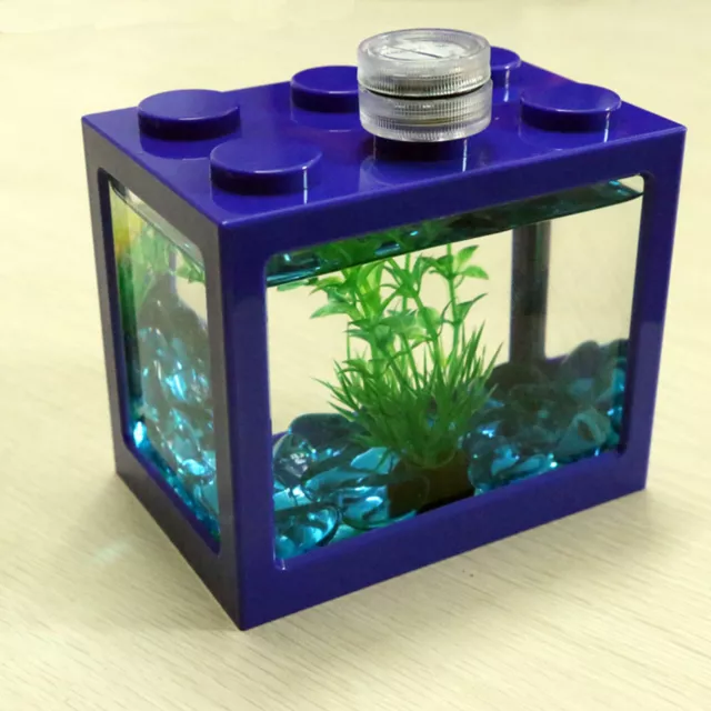 Fish Tank Transparent Energy Saving Acrylic LED Light Aquarium Tank Kit for Fish