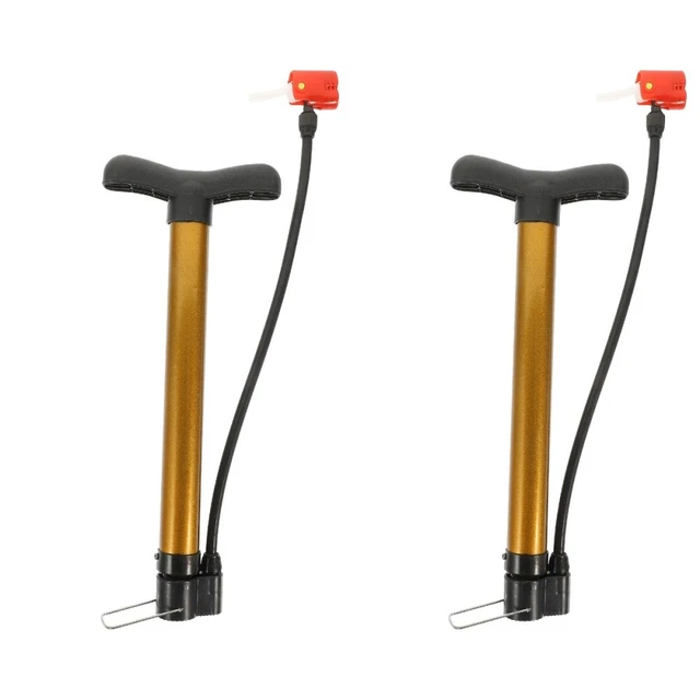 2 piezas inflador de neumáticos portátiles bomba de bicicleta bicicletas bombas de baloncesto