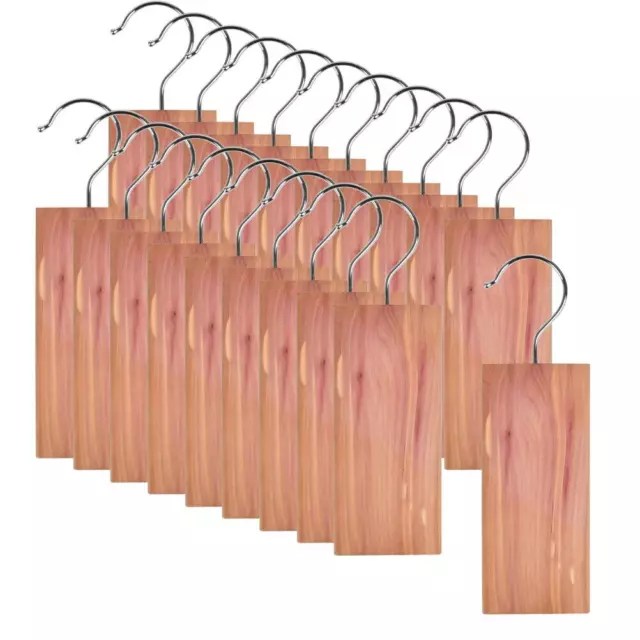 20 Pcs Cedar Hangers Blocks Natural Red Cedar Blocks For Clothes Storage Cedar H