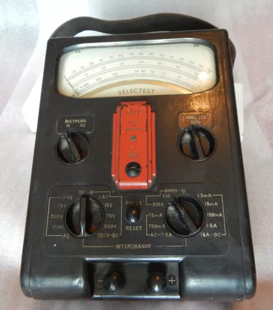 Vintage GEC selectatest Electrical Testing Machine Bakelite untested steampunk 2