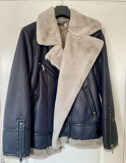 Mint velvet burgundy aviator discount jacket