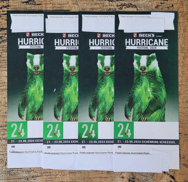 HURRICANE 2024 FESTIVAL Ticket "Festivalpass Hurricane Park" EUR 235