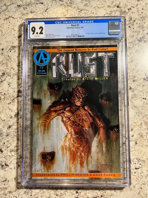Rust #1 CGC 9.2 (Adventure Comics 1992) SPAWN preview advertisement