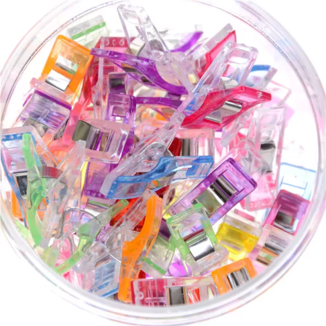 50X Bottles Colourful Wonder Clips Quilters Clips Sewing Quilting Supplies B   q