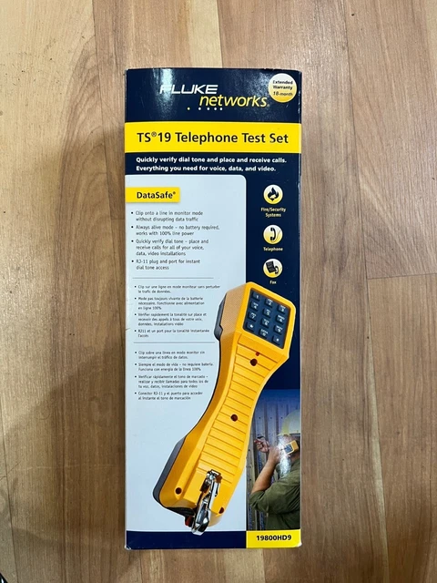 Fluke Networks 19800009 TS19 Telephone Test Set - Yellow