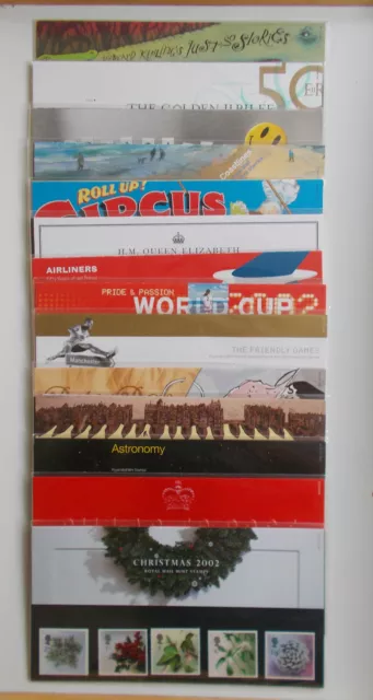 GB 2002 Commemorative Presentation Pack Year Set + M/S (14) Nos 330-341 Face £72