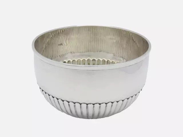 Antico Vittoriano Argento Sterling Massiccio Ciotola Fully Marchiato Son &
