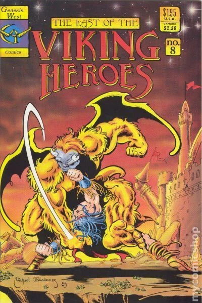 Last of the Viking Heroes #8 NM 1989 Stock Image