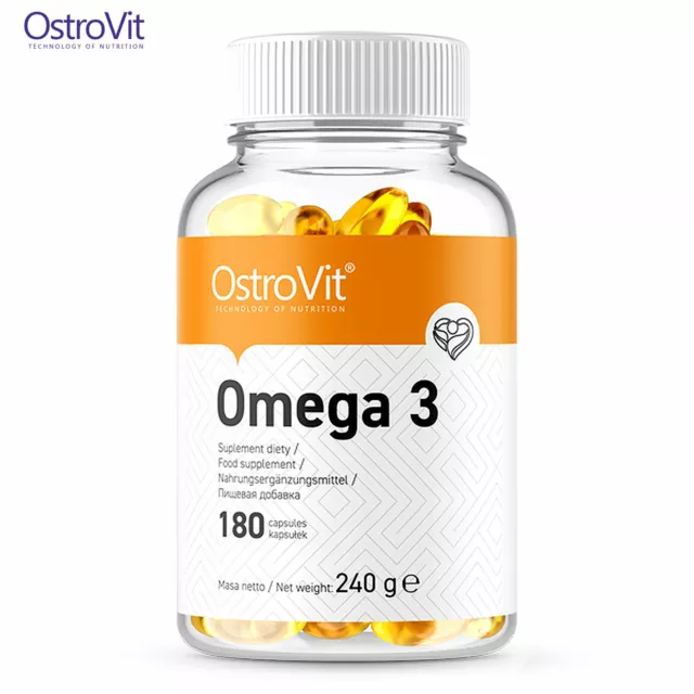 OstroVit Omega 3 Softgels Variations - Food Supplement - Heart Health - EPA DHA