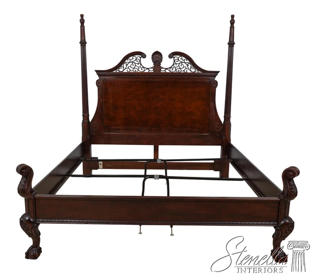 60074EC: CENTURY King Size Georgian Mahogany Bed