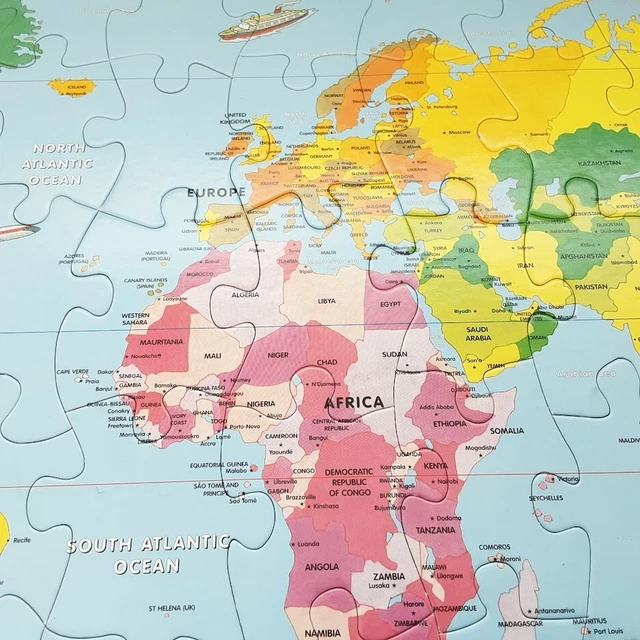 EARLY LEARNING CENTRE My First World Map Jigsaw Puzzle 100 Large Pieces