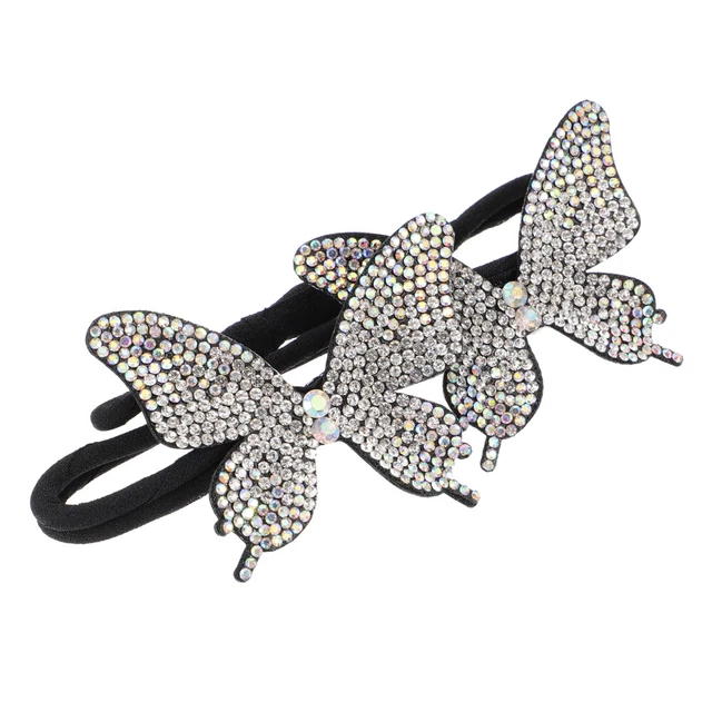 Hair Bun Tool Rhinestone Clip Accessories Donut Miss Steamed Stuffed