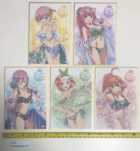 Gotoubun no hanayome movie shikishi full 5 set Quintessential