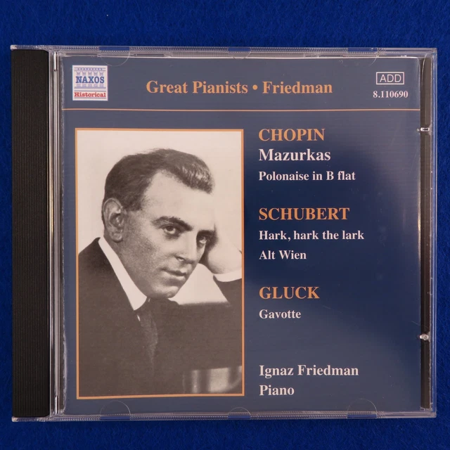IGNAZ FRIEDMAN COMPLETE Solo Recordings 1923-1936 (4-CD Box 1990